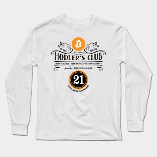 Bitcoin Hodler's Club (light colors) Long Sleeve T-Shirt